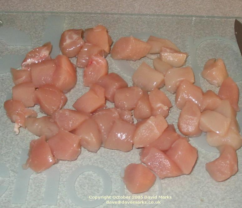 Chopped chicken breast