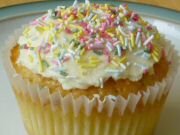 Butter iced cupcake