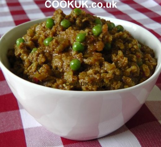 Lamb Keema Curry in a bowl