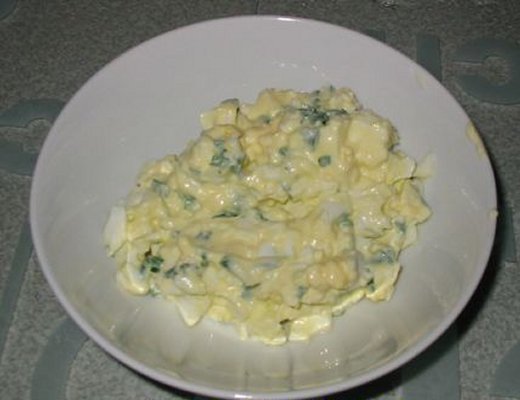Egg mayonnaise mixture