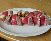 Uncooked Normandy Brochettes