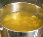 Roast Garlic Soup cooking